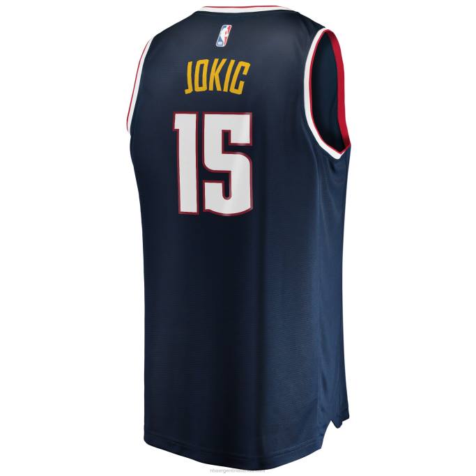 NBA 0F6D110 denver nuggets nikola jokic camiseta de jugador de ruptura rápida azul marino