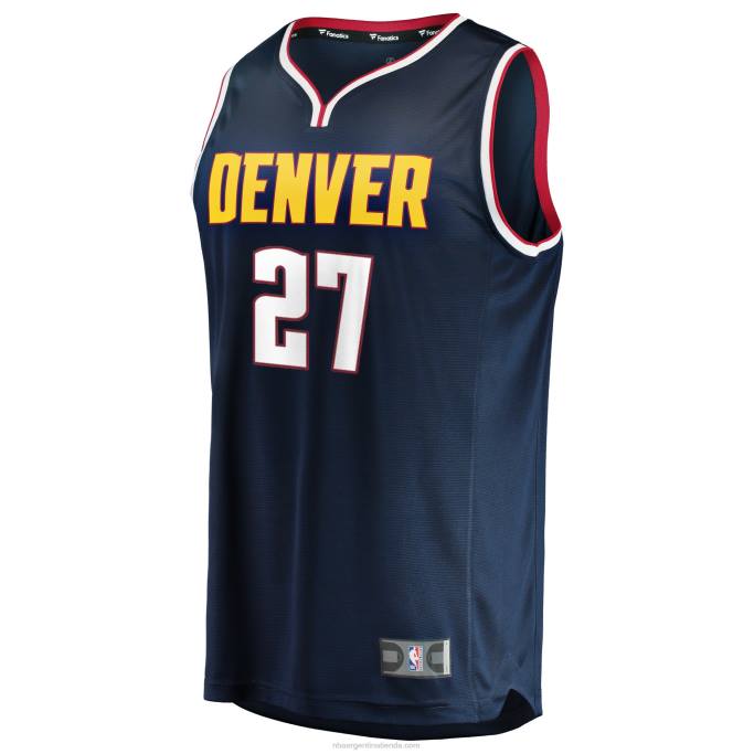 NBA 0F6D1545 camiseta réplica de denver nuggets jamal murray azul fast break