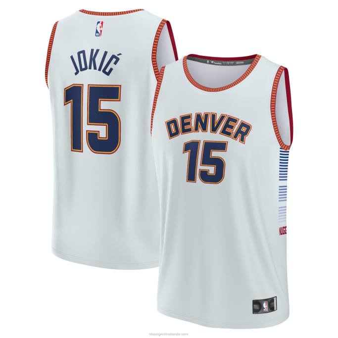 NBA 0F6D1668 denver nuggets nikola jokic plata fastbreak jersey