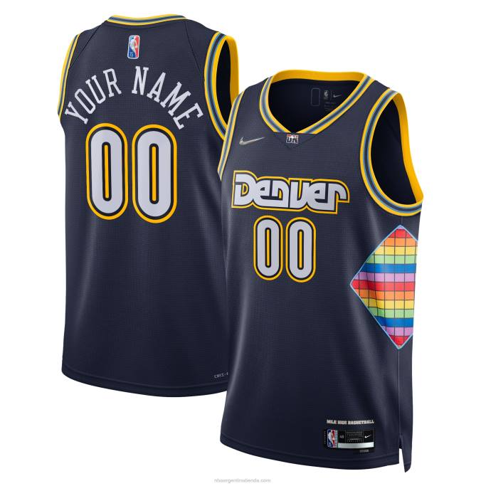NBA 0F6D2931 camiseta personalizada denver nuggets nike azul marino swingman