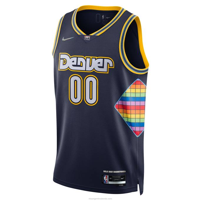 NBA 0F6D2931 camiseta personalizada denver nuggets nike azul marino swingman