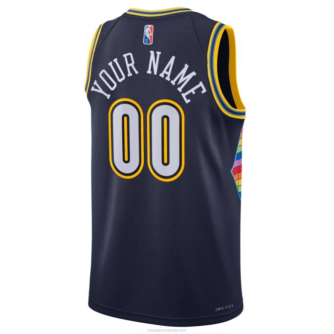 NBA 0F6D2931 camiseta personalizada denver nuggets nike azul marino swingman