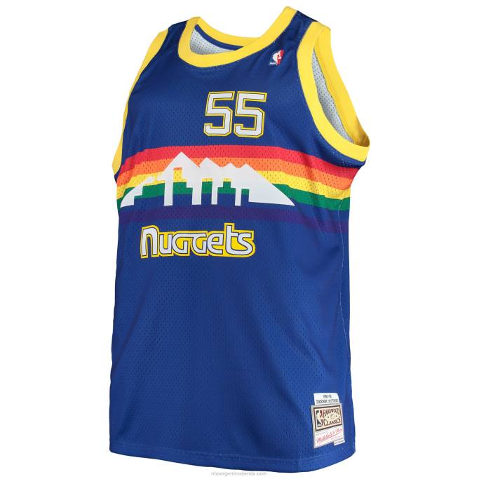 NBA 0F6D3186 denver nuggets dikembe mutombo mitchell & ness royal big & tall hardwood classics jersey