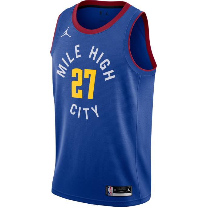 NBA 0F6D349 denver nuggets jamal murray jordan marca azul swingman jersey