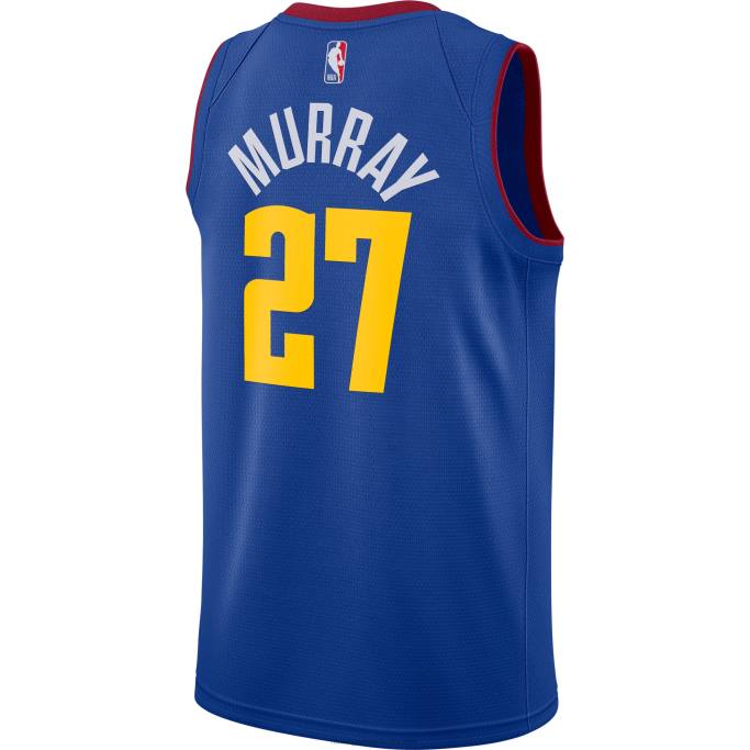 NBA 0F6D349 denver nuggets jamal murray jordan marca azul swingman jersey