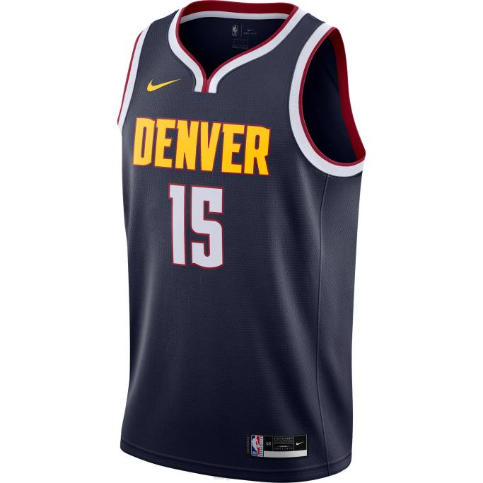 NBA 0F6D3687 camiseta nike denver nuggets nikola jokic azul marino swingman