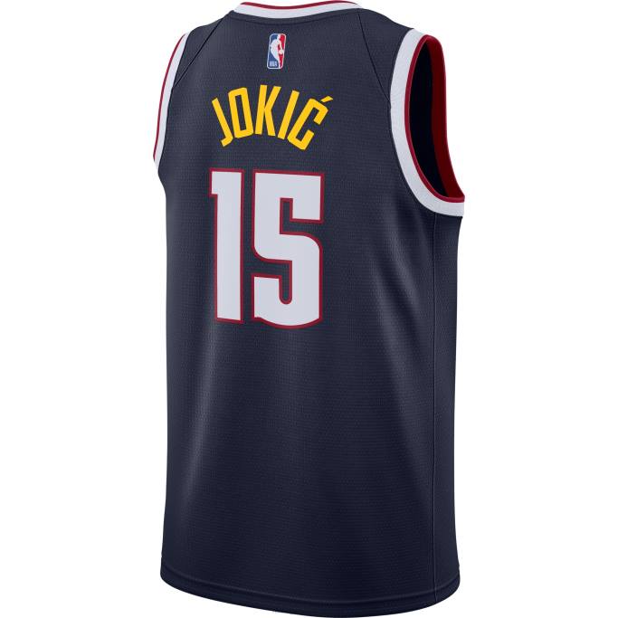 NBA 0F6D3687 camiseta nike denver nuggets nikola jokic azul marino swingman