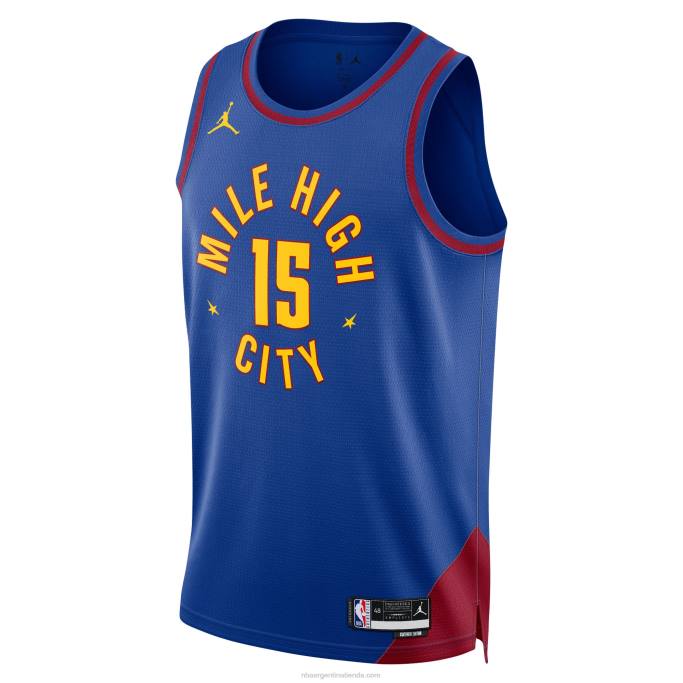 NBA 0F6D459 denver nuggets nikola jokic jordan marca azul swingman jersey