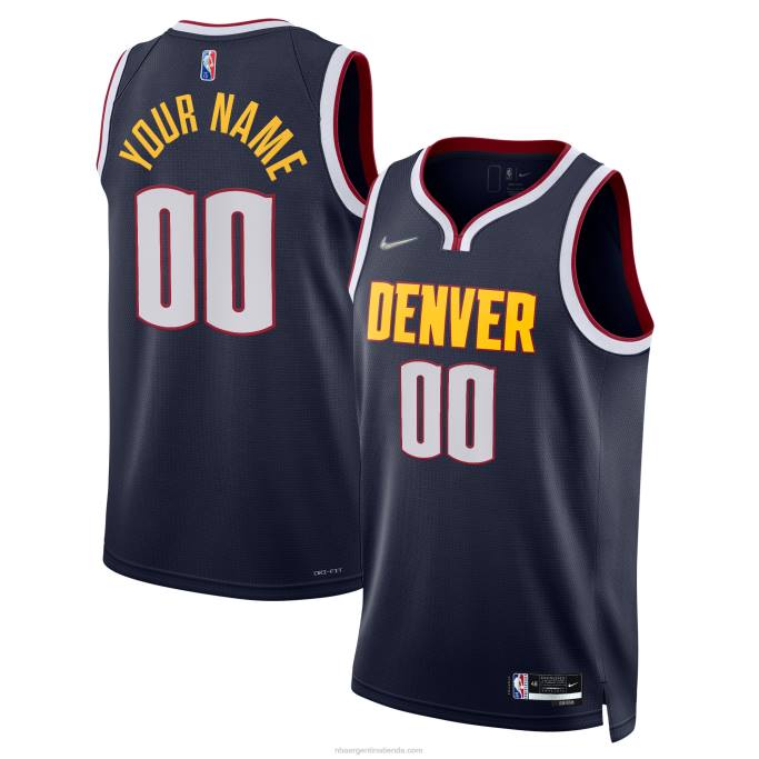 NBA 0F6D5626 camiseta personalizada denver nuggets nike azul marino diamante swingman