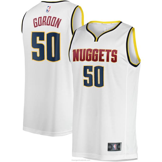 NBA 0F6D6595 denver nuggets aaron gordon blanco rompe rápido playera de jugador