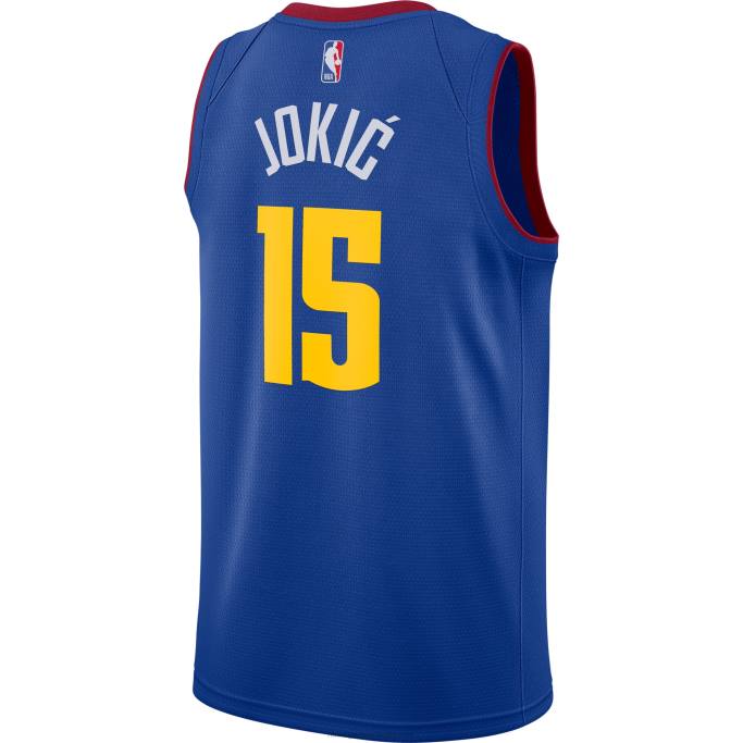 NBA 0F6D7776 denver nuggets nikola jokic jordan marca azul swingman jersey