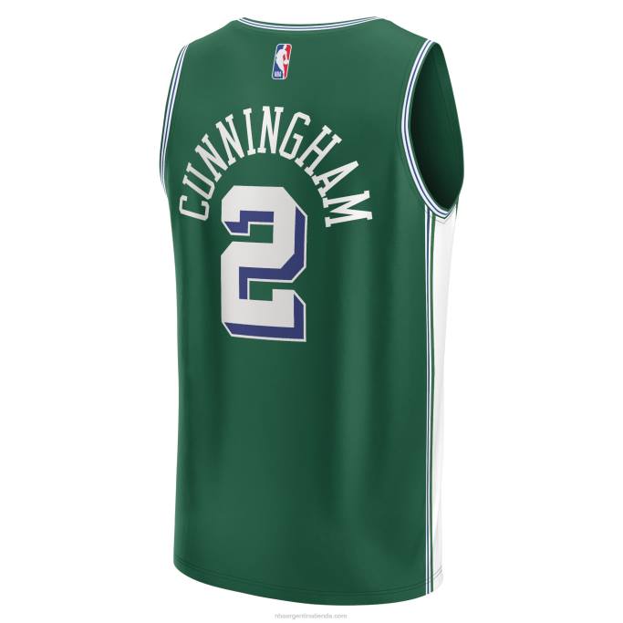 NBA 0F6D1304 camiseta detroit pistons cade cunningham verde fastbreak