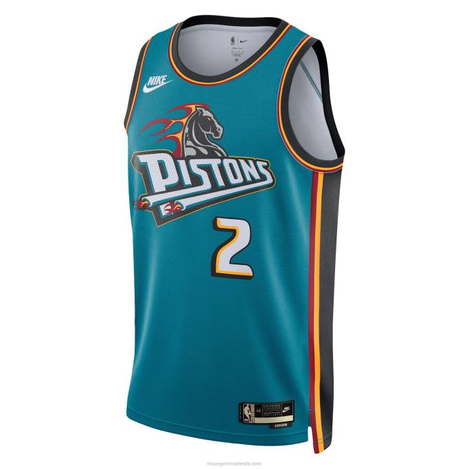 NBA 0F6D183 camiseta detroit pistons cade cunningham nike verde azulado swingman