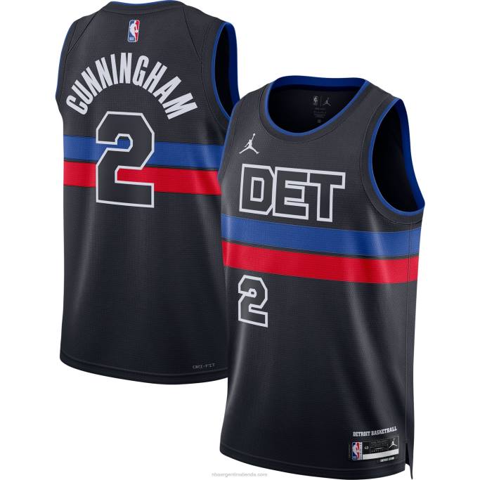 NBA 0F6D337 detroit pistons cade cunningham jordan marca negro swingman jersey