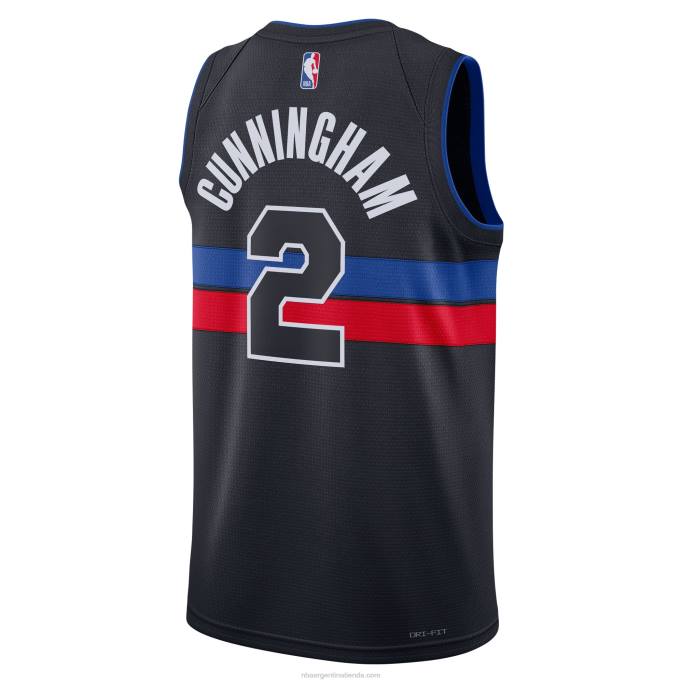 NBA 0F6D337 detroit pistons cade cunningham jordan marca negro swingman jersey