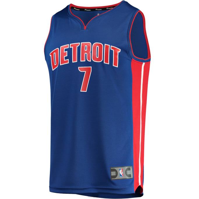NBA 0F6D4241 réplica de camiseta azul de detroit pistons killian hayes fast break