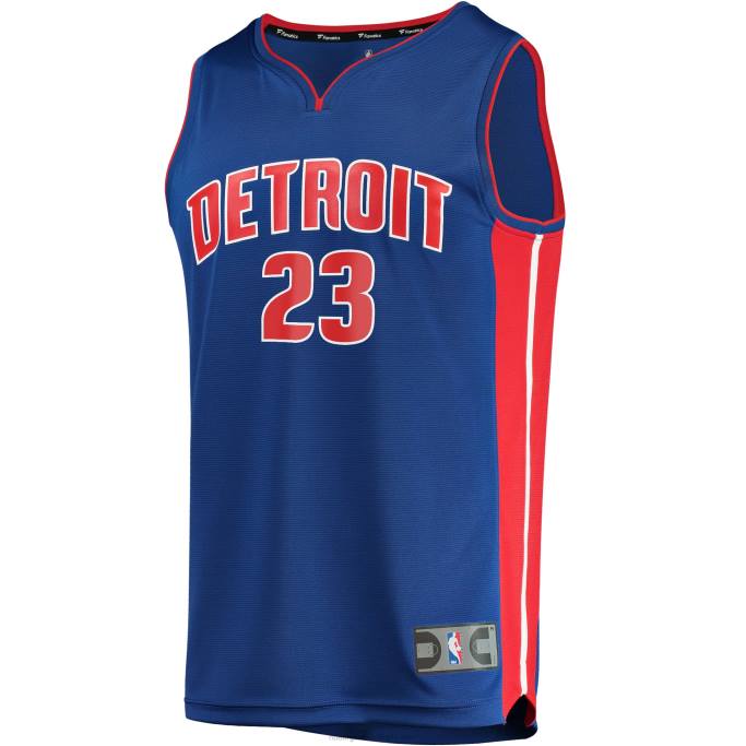 NBA 0F6D443 detroit pistons jaden ivey blue draft selección de primera ronda fast break replica player jersey