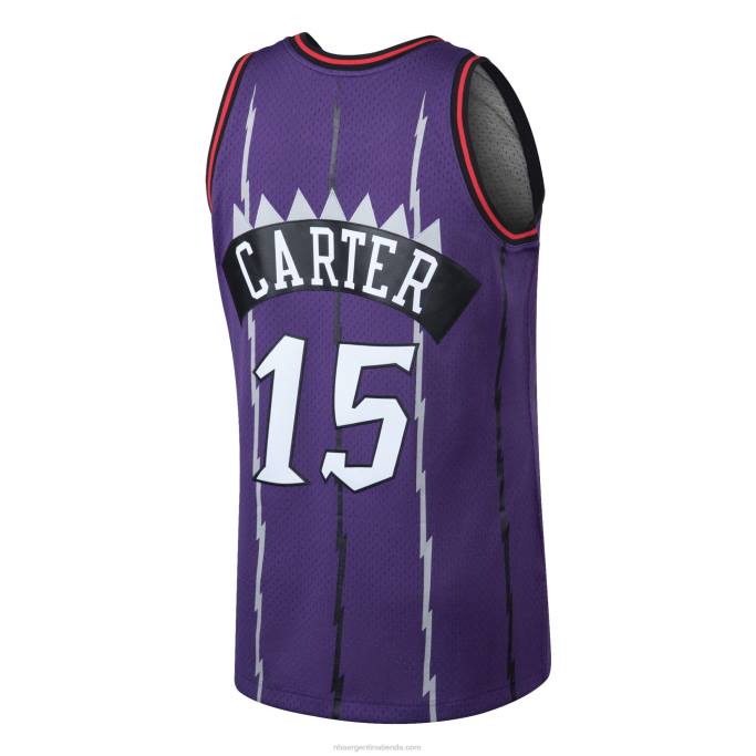 NBA 0F6D13 toronto raptors vince carter mitchell & ness púrpura clásico de madera dura swingman jersey