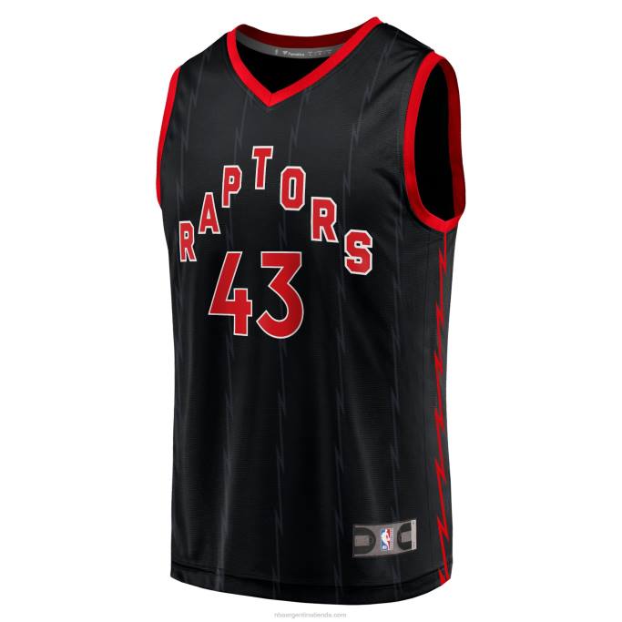 NBA 0F6D4604 toronto raptors pascal siakam negro fast break replica jersey