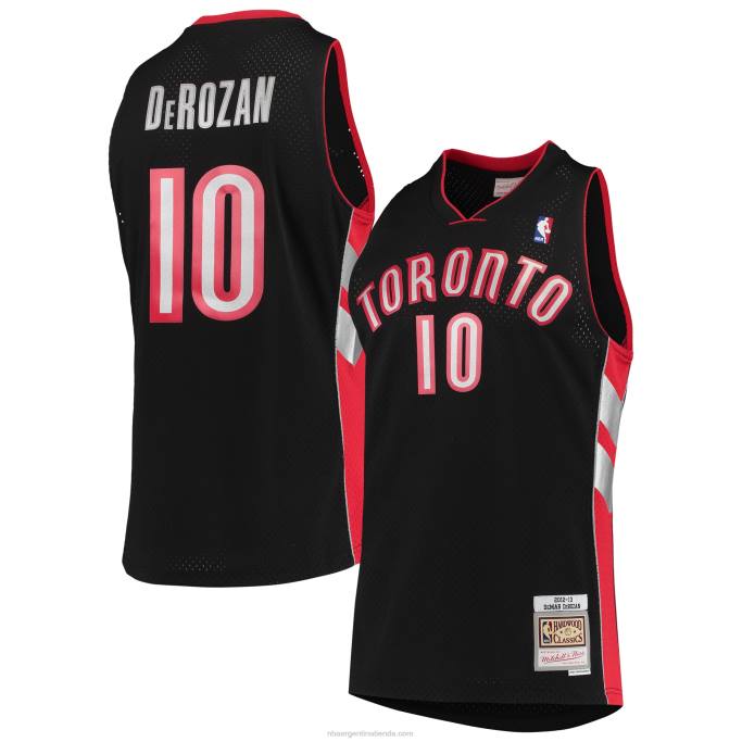NBA 0F6D4813 toronto raptors demar derozan mitchell & ness black hardwood classics swingman jersey
