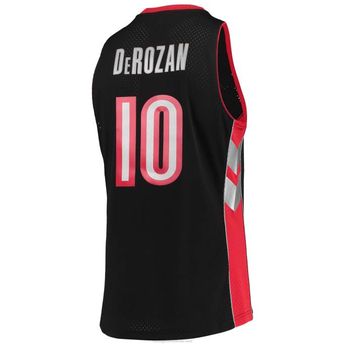 NBA 0F6D4813 toronto raptors demar derozan mitchell & ness black hardwood classics swingman jersey