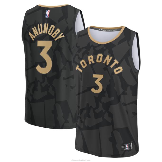 NBA 0F6D5066 camiseta toronto raptors og anunoby negra fastbreak
