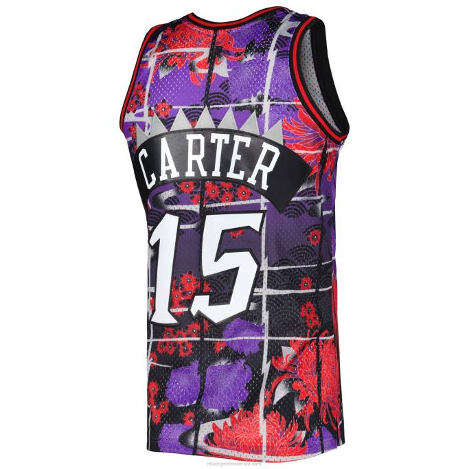 NBA 0F6D6047 toronto raptors vince carter mitchell & ness púrpura clásico de madera dura año nuevo lunar swingman jersey