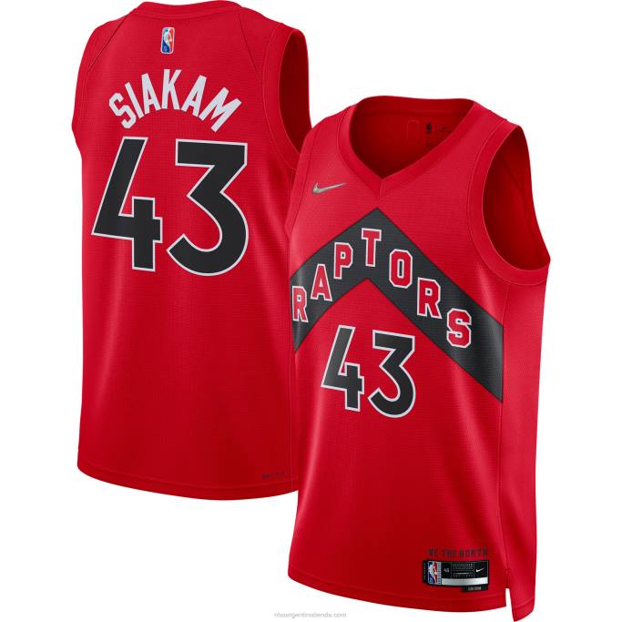 NBA 0F6D6196 toronto raptors pascal siakam nike rojo diamante swingman jersey