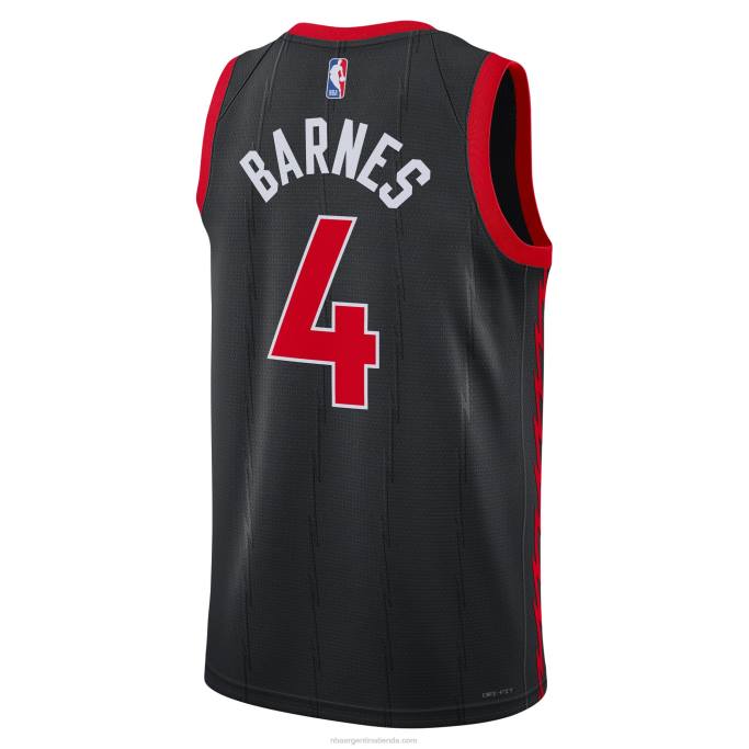NBA 0F6D6364 toronto raptors scottie barnes jordan marca negro réplica swingman jersey