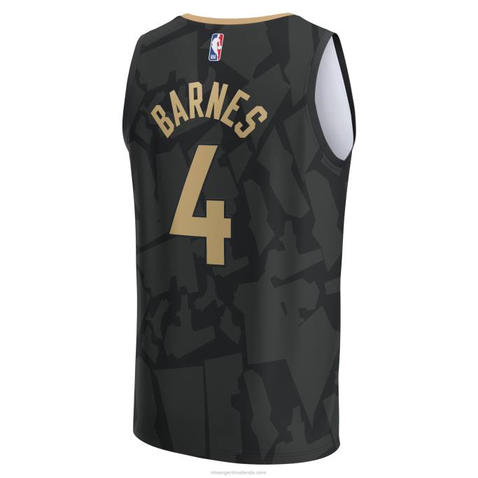 NBA 0F6D7158 toronto raptors scottie barnes negro fastbreak jersey