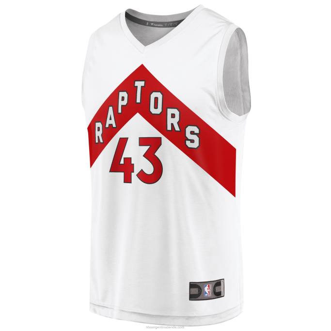 NBA 0F6D8008 toronto raptors pascal siakam blanco fast break réplica jugador jersey