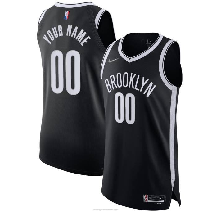 NBA 0F6D1178 camiseta de los brooklyn nets nike black diamond swingman auténtica personalizada