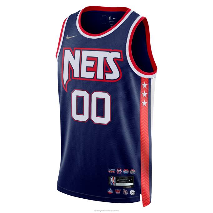 NBA 0F6D1448 brooklyn nets nike azul marino swingman camiseta personalizada