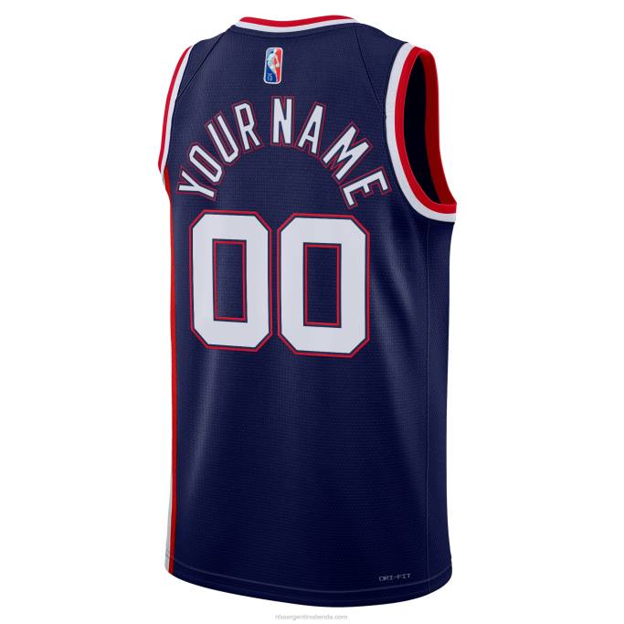 NBA 0F6D1448 brooklyn nets nike azul marino swingman camiseta personalizada