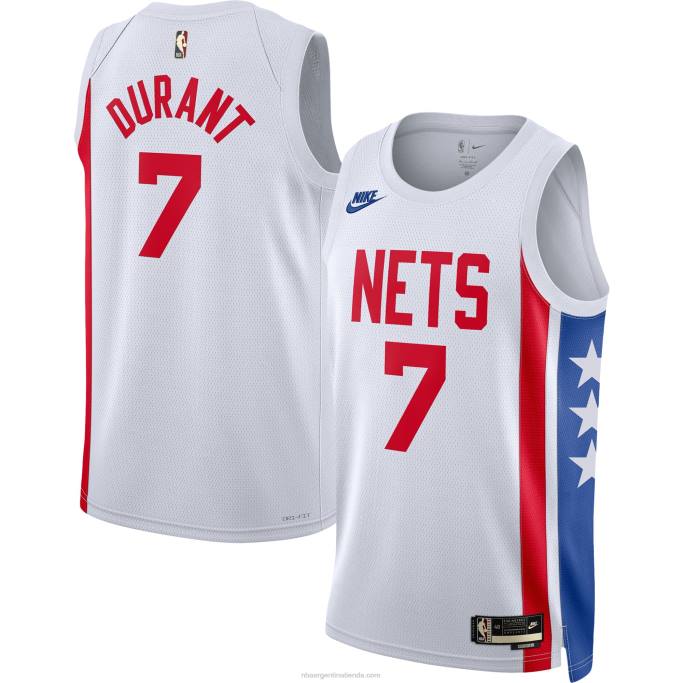 NBA 0F6D184 camiseta de los brooklyn nets kevin durant nike blanca swingman