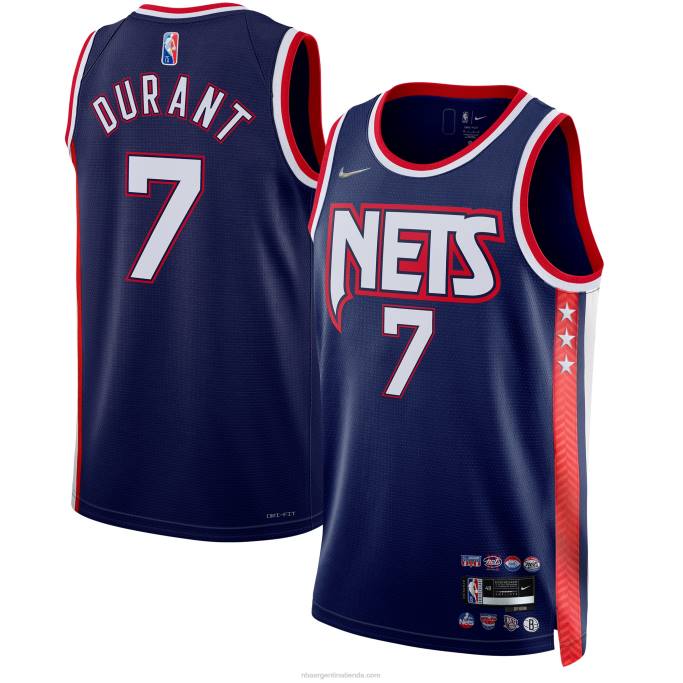 NBA 0F6D2079 camiseta de los brooklyn nets kevin durant nike azul marino swingman