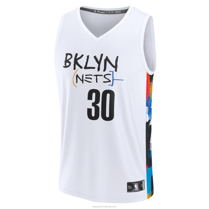 NBA 0F6D2169 brooklyn nets seth curry blanco fastbreak jersey