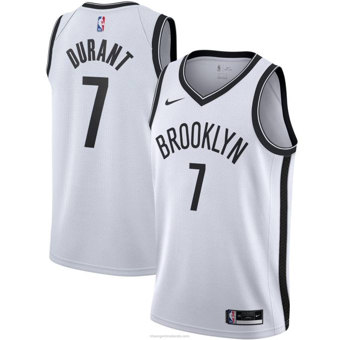 NBA 0F6D2241 camiseta de los brooklyn nets kevin durant nike blanca swingman