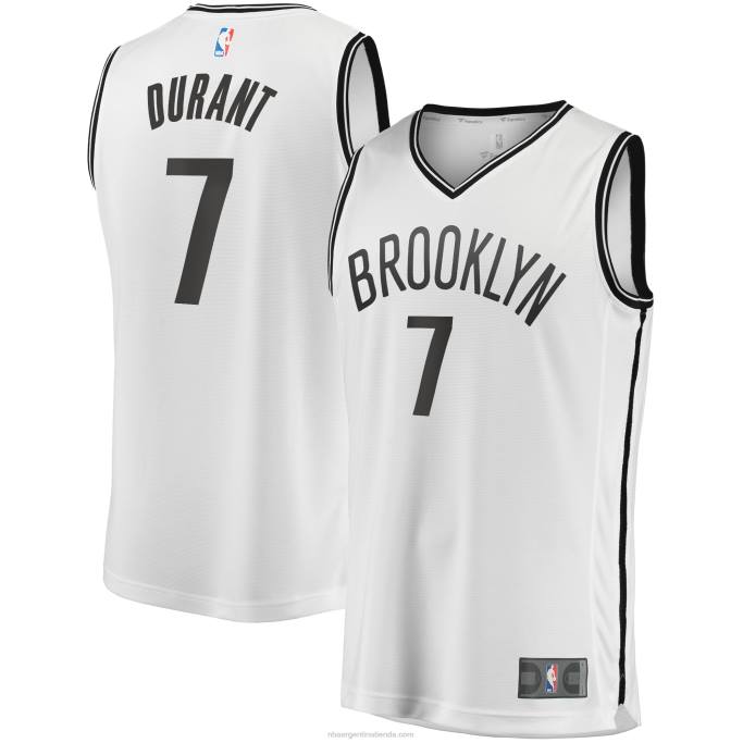 NBA 0F6D2700 camiseta de movimiento de jugador de ruptura rápida de kevin durant de brooklyn nets white 2019