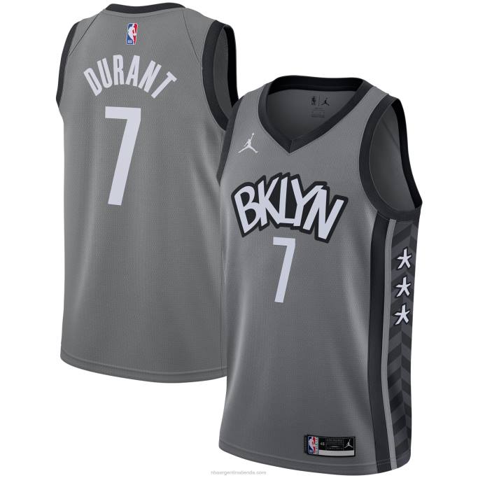 NBA 0F6D330 brooklyn nets kevin durant jordan marca gris swingman jersey