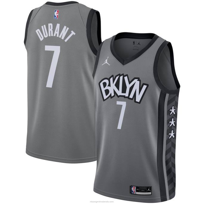 NBA 0F6D330 brooklyn nets kevin durant jordan marca gris swingman jersey