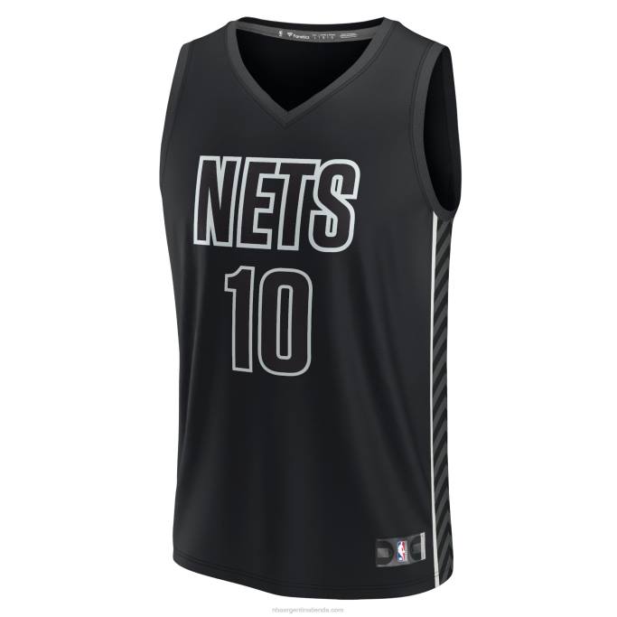 NBA 0F6D4201 camiseta de jugador de brooklyn nets ben simmons black fast break