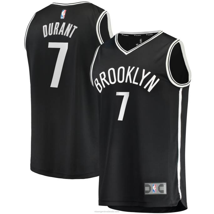 NBA 0F6D463 camiseta réplica de kevin durant de los brooklyn nets negro fast break