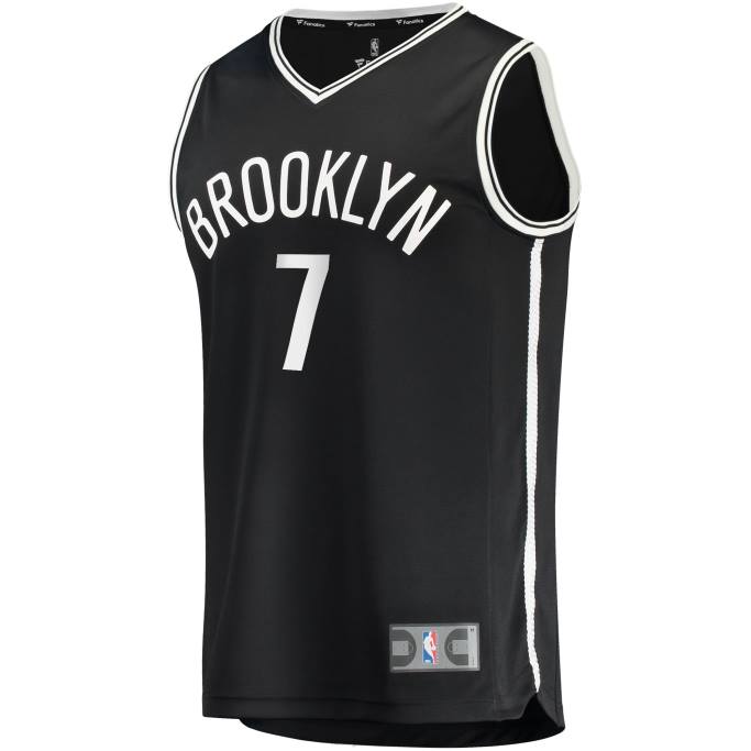 NBA 0F6D463 camiseta réplica de kevin durant de los brooklyn nets negro fast break