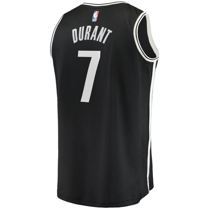 NBA 0F6D463 camiseta réplica de kevin durant de los brooklyn nets negro fast break