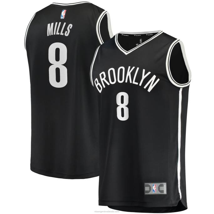 NBA 0F6D5643 camiseta réplica de patty mills negra de los brooklyn nets