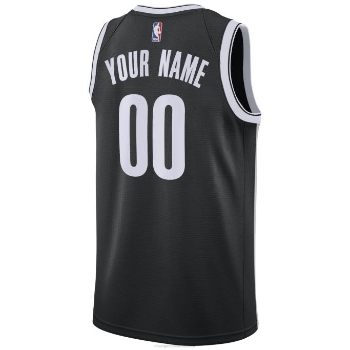 NBA 0F6D5706 camiseta de los brooklyn nets nike swingman negro