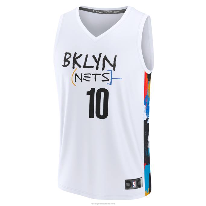 NBA 0F6D6675 camiseta blanca de brooklyn nets ben simmons fastbreak