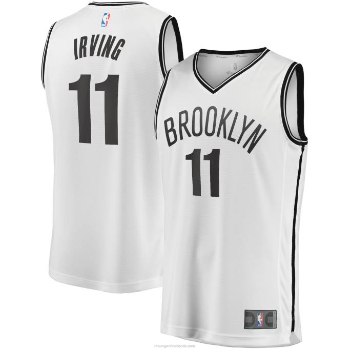 NBA 0F6D7847 brooklyn nets kyrie irving blanco 2019 fast break jugador movimiento jersey