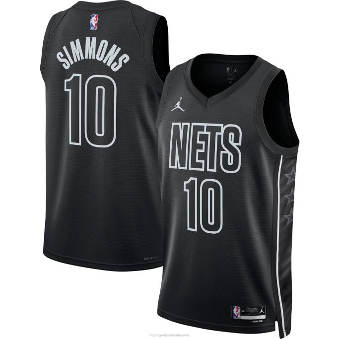 NBA 0F6D7895 brooklyn nets ben simmons jordan marca negro swingman jersey